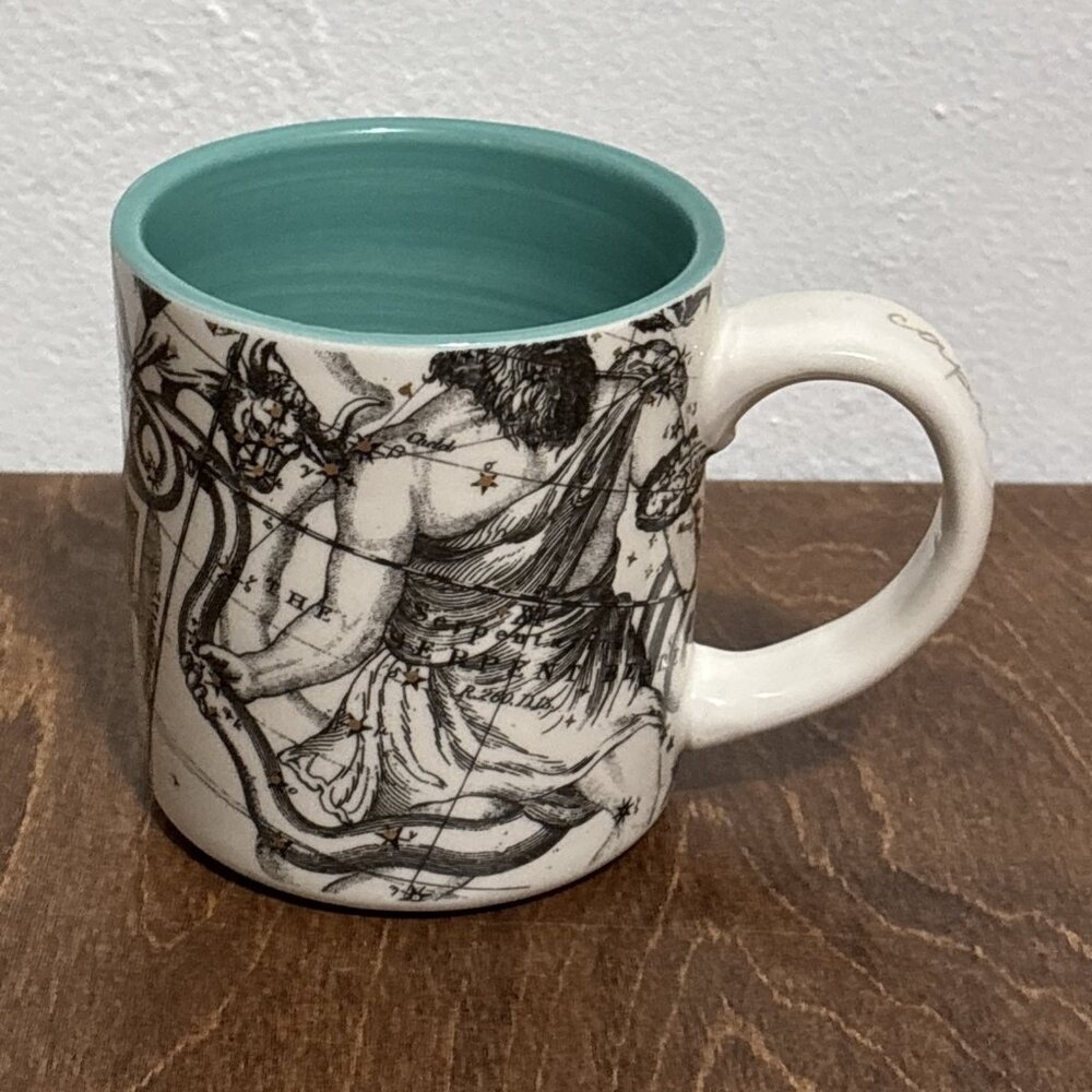 Anthropologie Salt And Earth CAPRICORN Coffee Mug Tea Cup Zodiac Birthday Stars‎